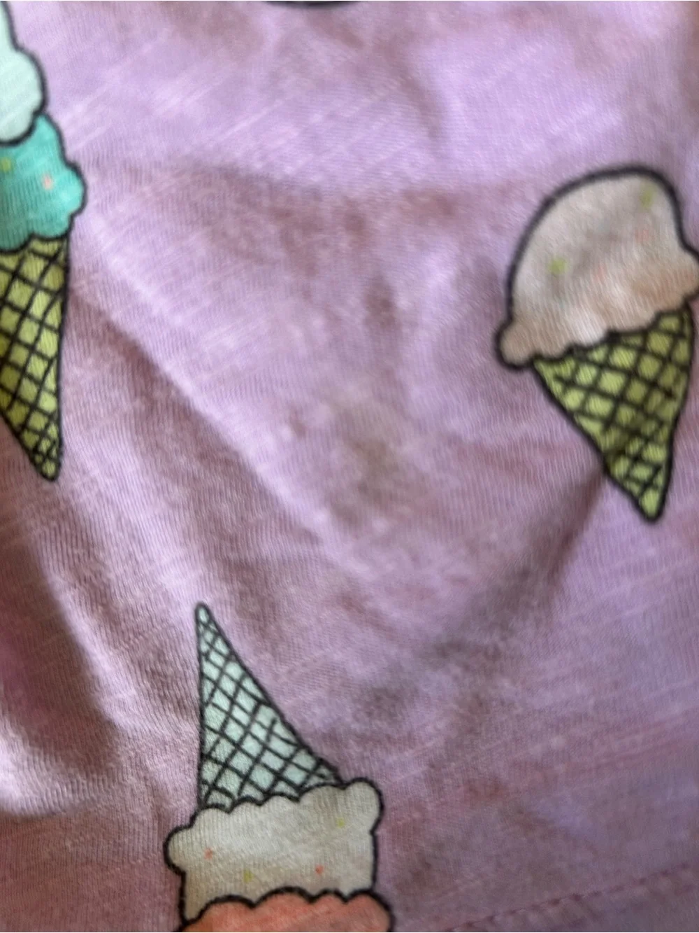 Girls Lavender Ice Cream Print Skirt - Kids Bottoms